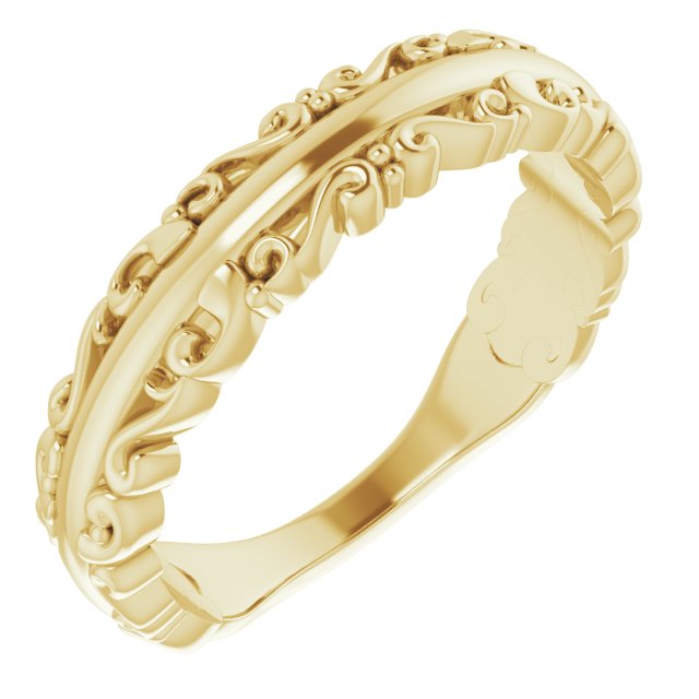 14K Yellow Stackable Ring