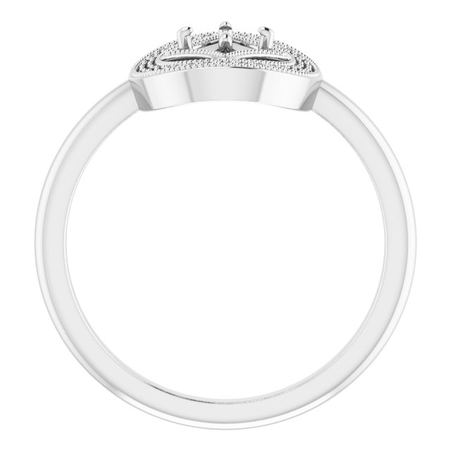 14K White 1/3 CTW Natural Diamond Ring