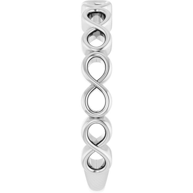 Sterling Silver Infinity Stackable Ring
