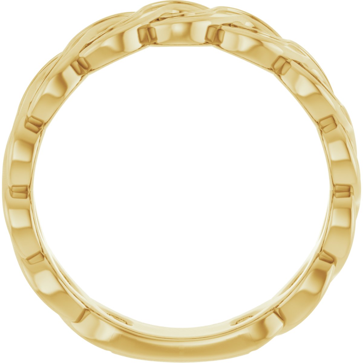 14K Yellow Wave Ring