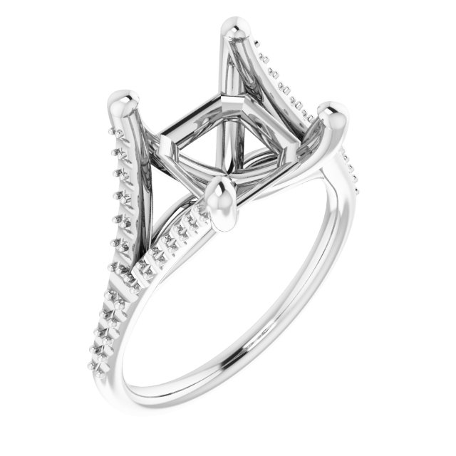 Accented Engagement Ring