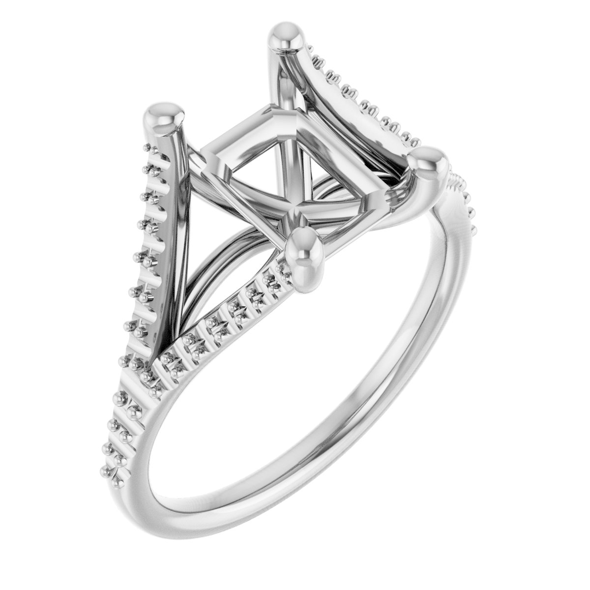 Accented Engagement Ring