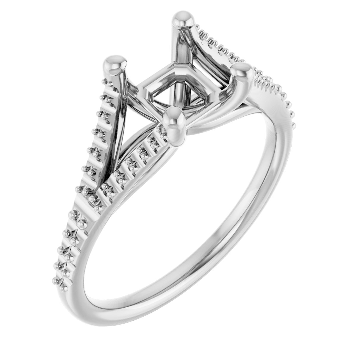 Accented Engagement Ring