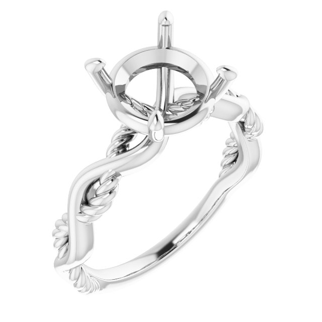 Solitaire Infinity-Inspired Engagement Ring