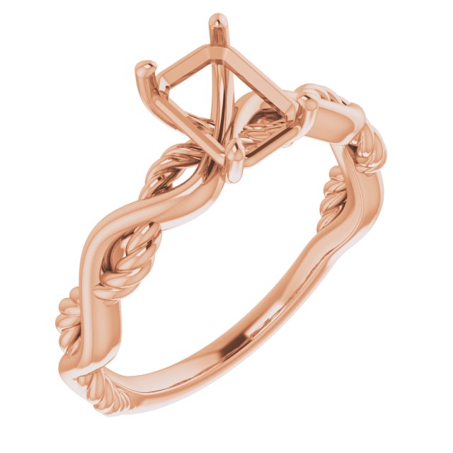 Solitaire Infinity-Inspired Engagement Ring