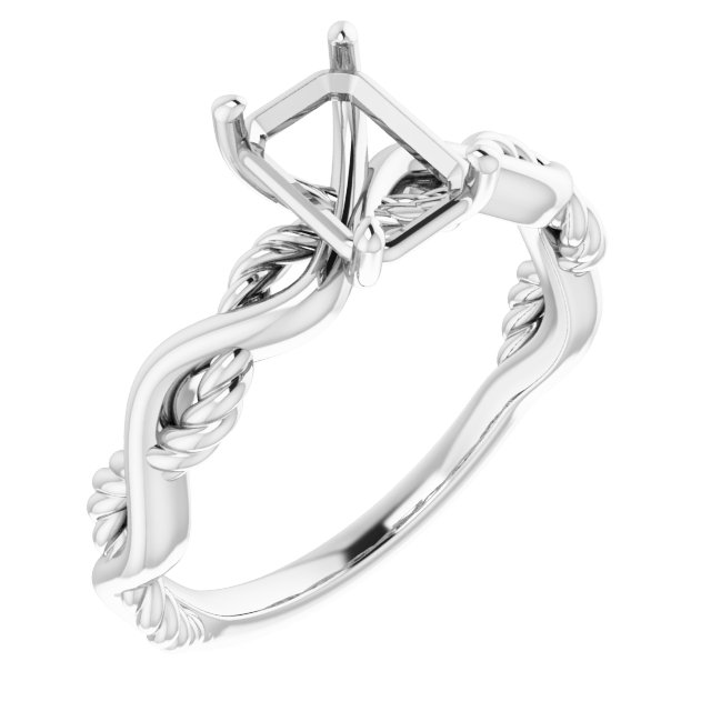 Solitaire Infinity-Inspired Engagement Ring