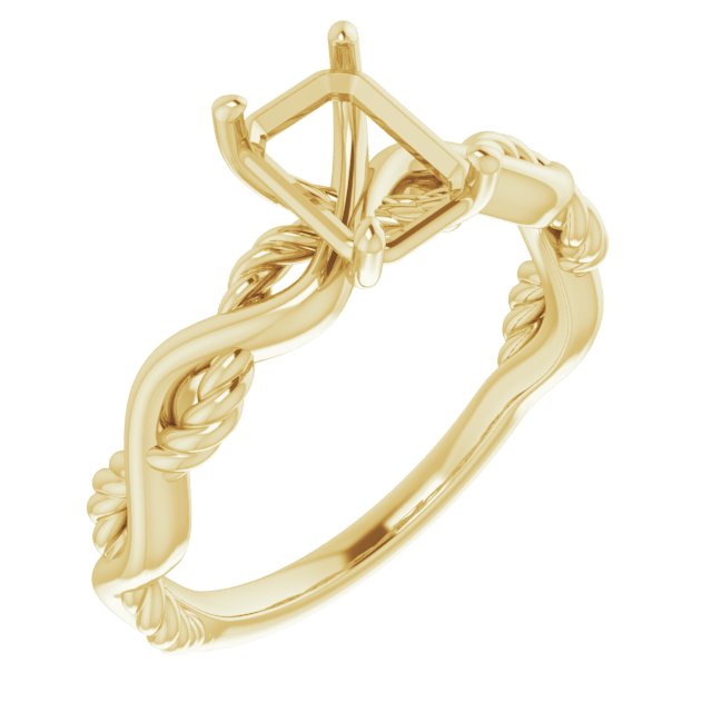 Solitaire Infinity-Inspired Engagement Ring
