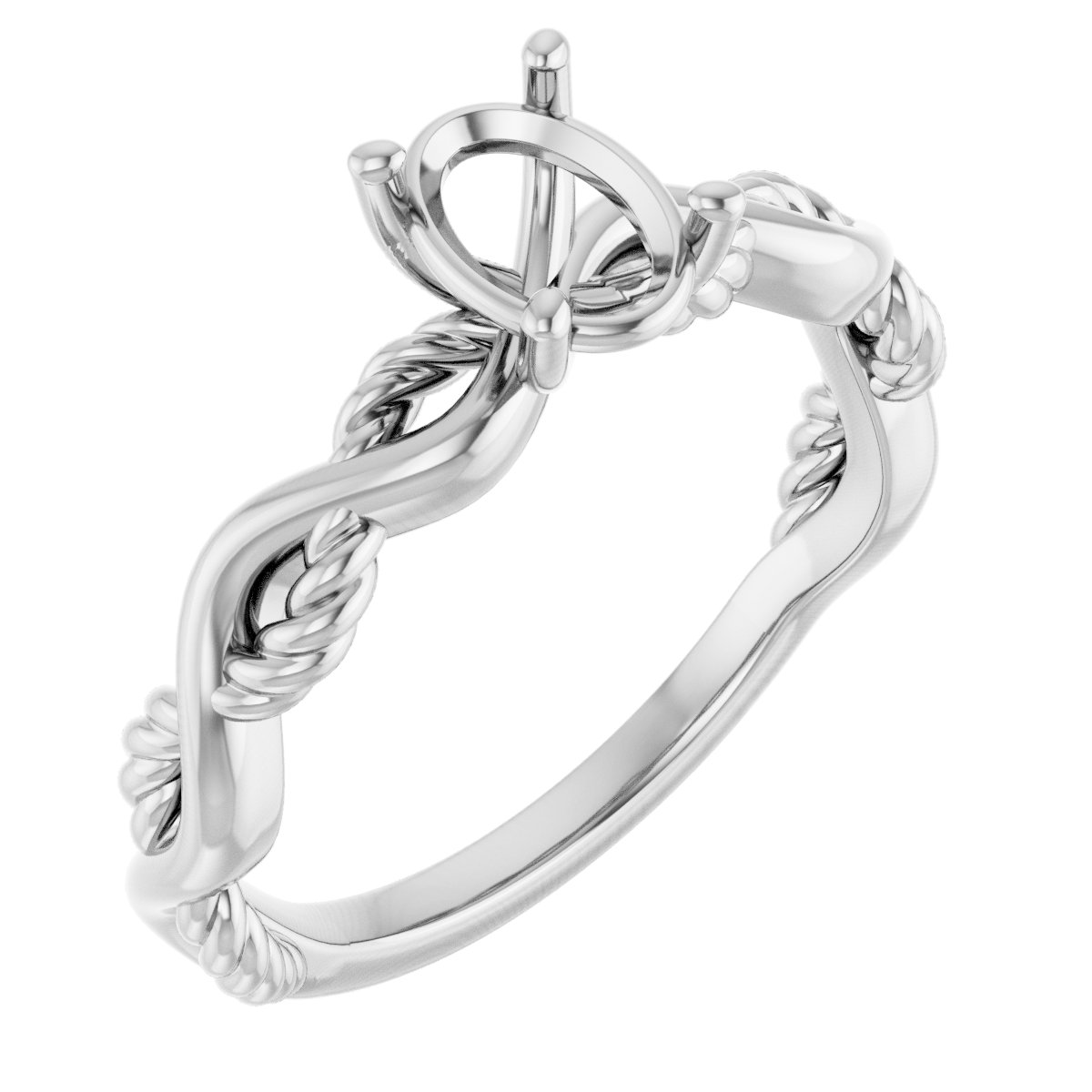 Solitaire Infinity-Inspired Engagement Ring