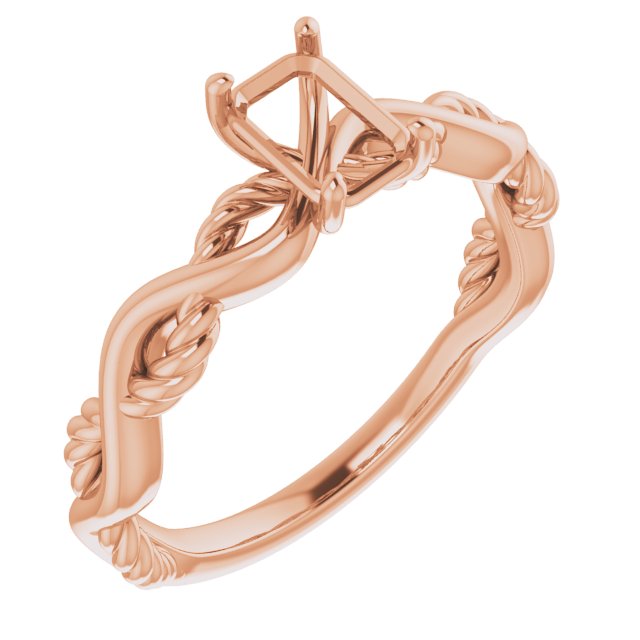 Solitaire Infinity-Inspired Engagement Ring