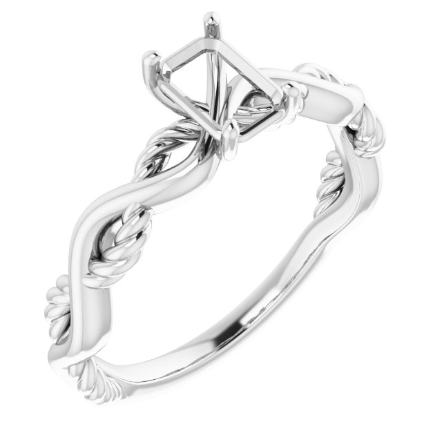 Solitaire Infinity-Inspired Engagement Ring