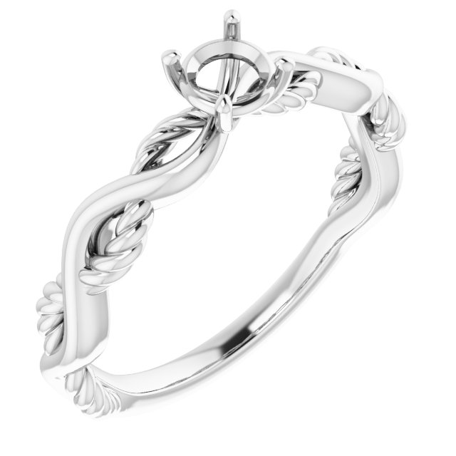 Solitaire Infinity-Inspired Engagement Ring