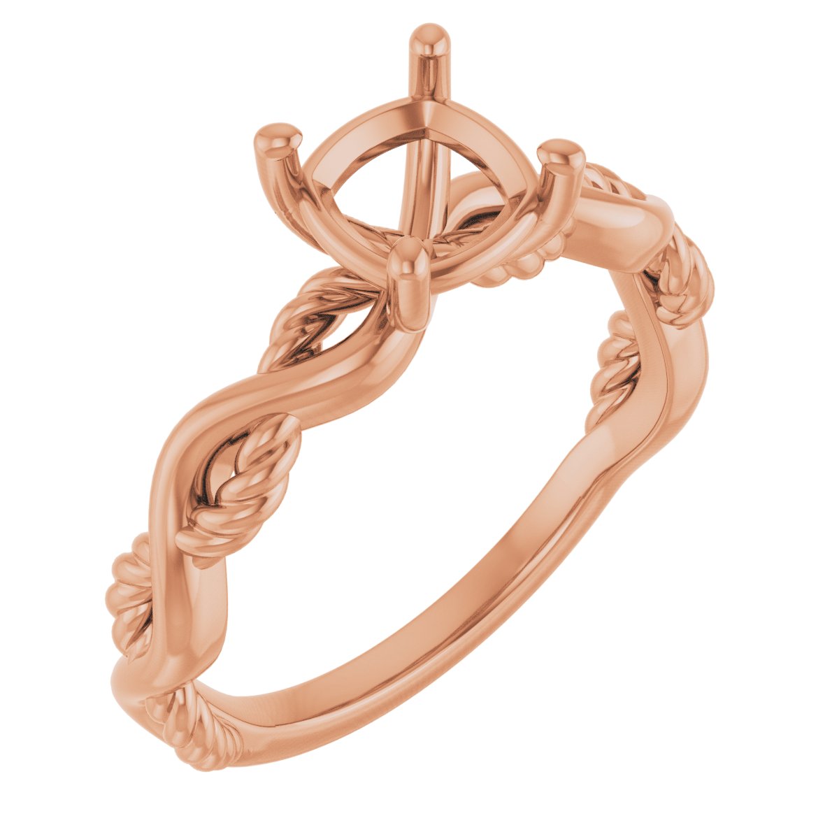 Solitaire Infinity-Inspired Engagement Ring