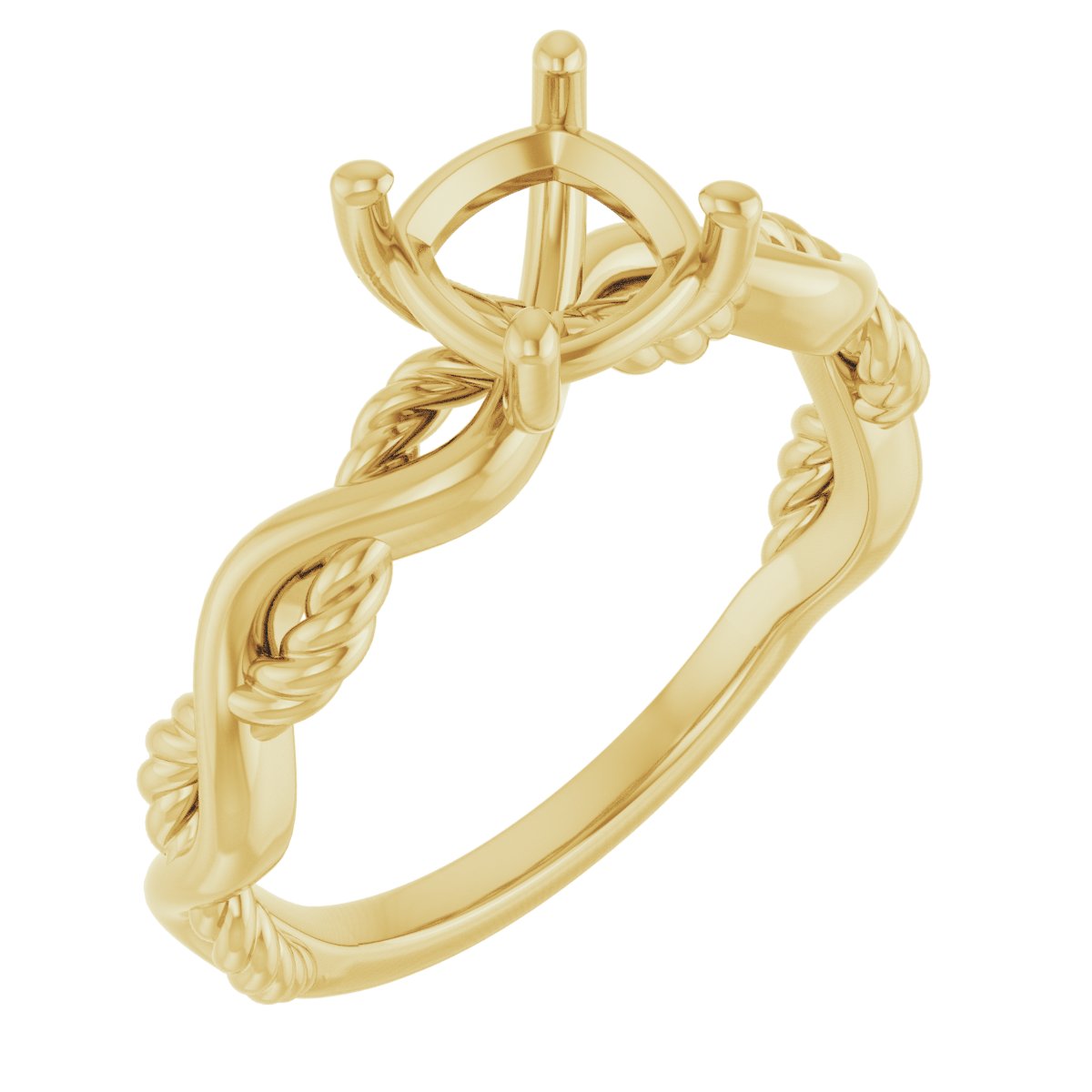Solitaire Infinity-Inspired Engagement Ring