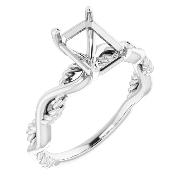 Solitaire Infinity-Inspired Engagement Ring
