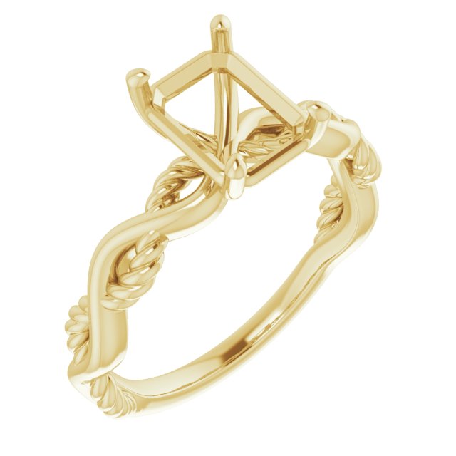 Solitaire Infinity-Inspired Engagement Ring
