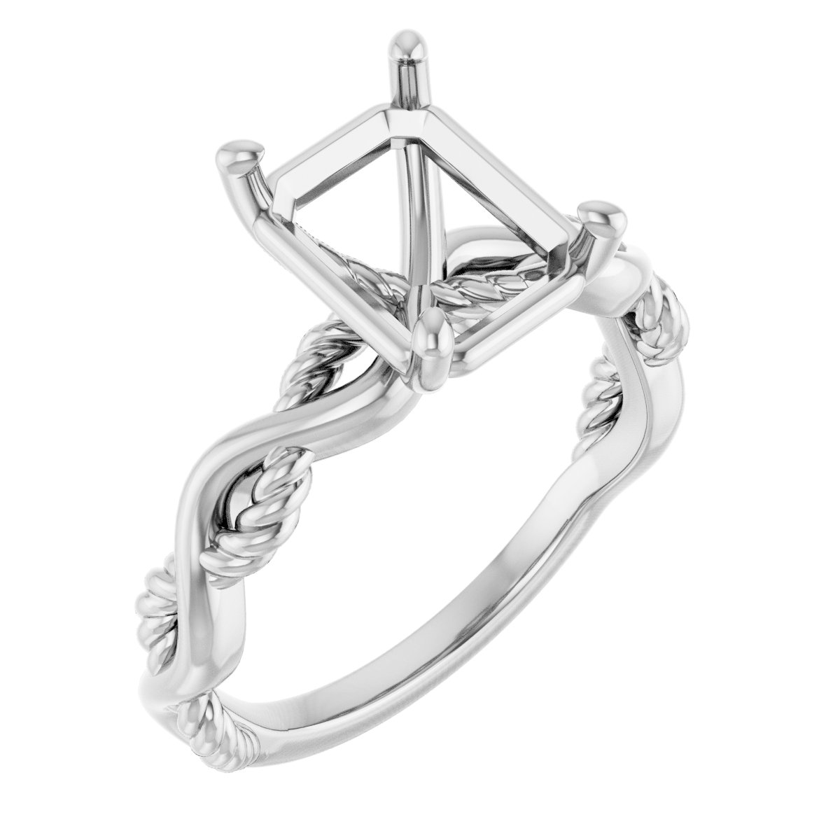 Solitaire Infinity-Inspired Engagement Ring