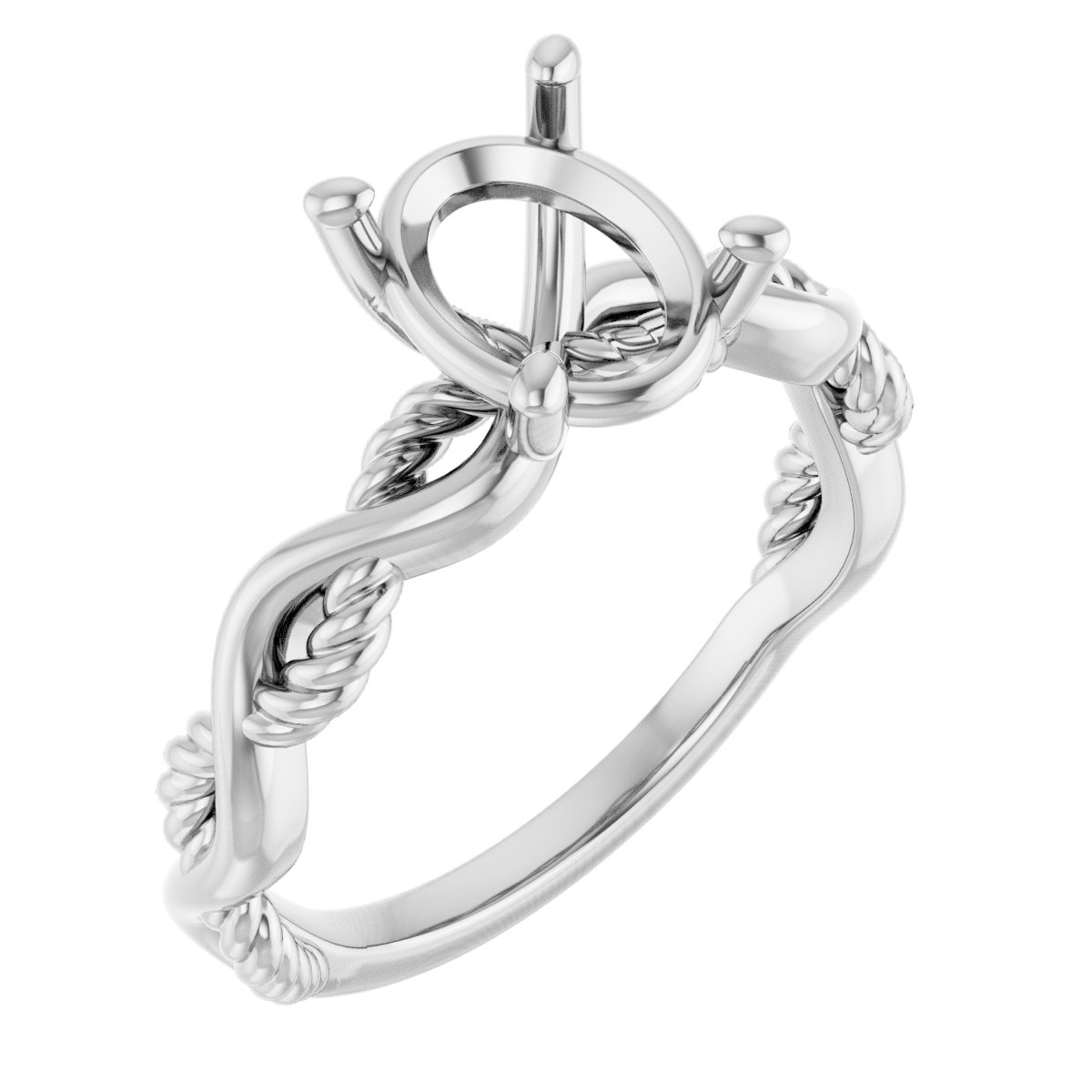 Solitaire Infinity-Inspired Engagement Ring