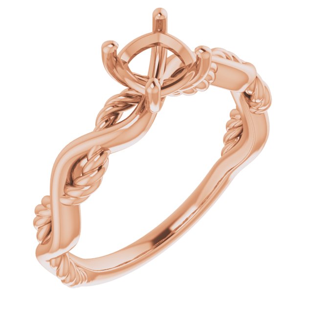 Solitaire Infinity-Inspired Engagement Ring