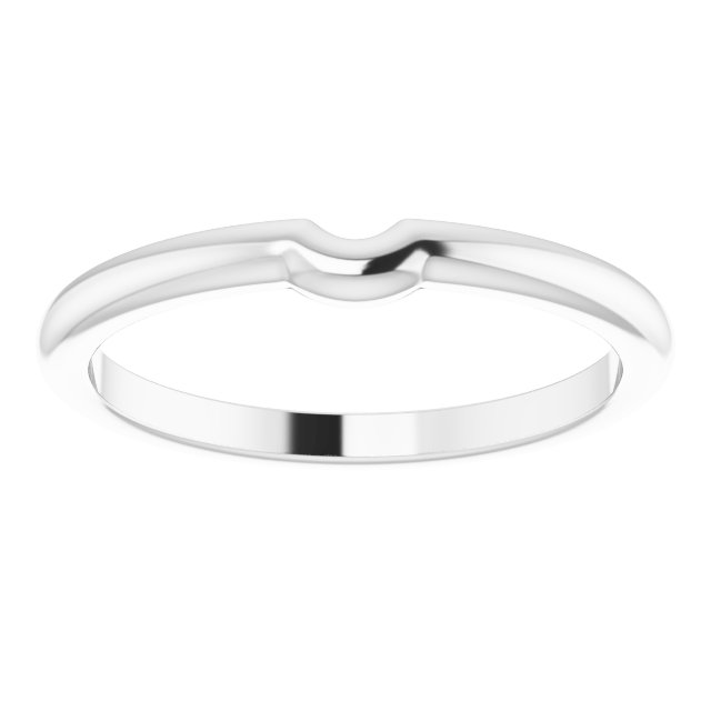 14K White Matching Band