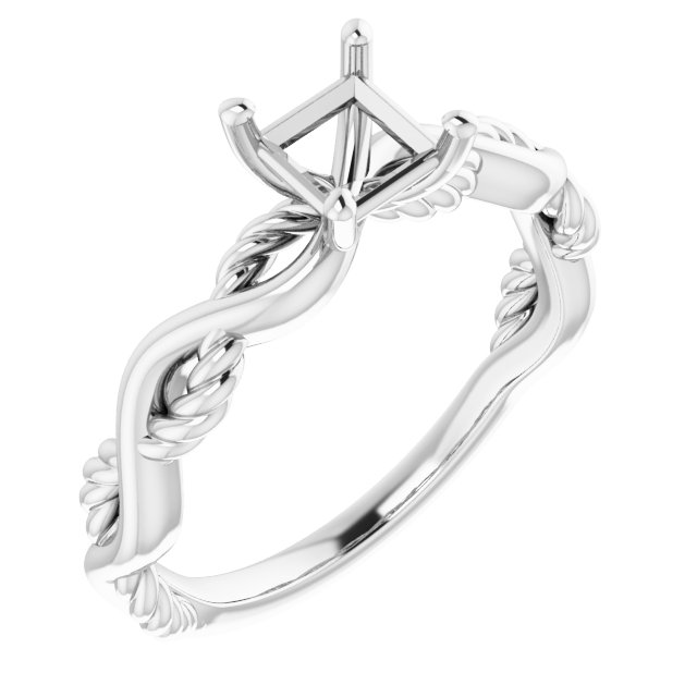 Solitaire Infinity-Inspired Engagement Ring