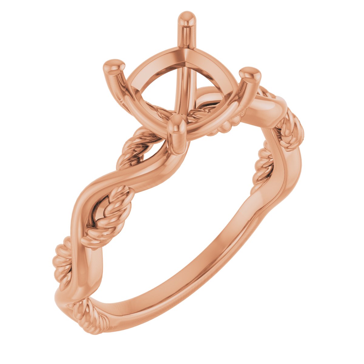 Solitaire Infinity-Inspired Engagement Ring