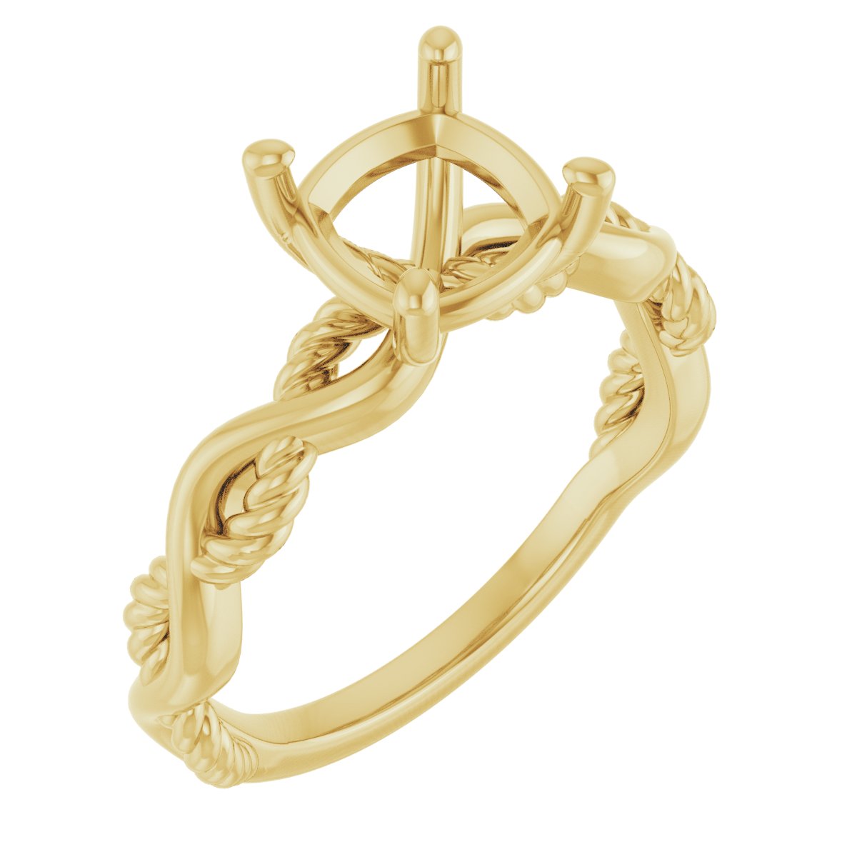 Solitaire Infinity-Inspired Engagement Ring