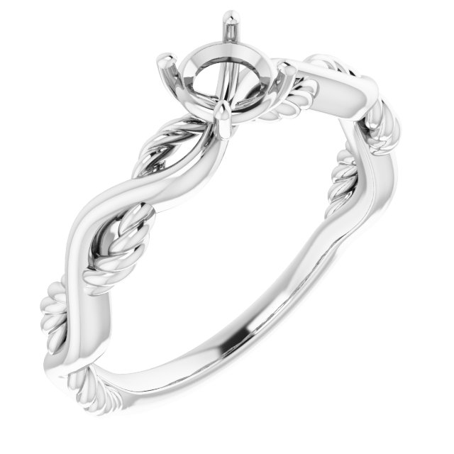 Solitaire Infinity-Inspired Engagement Ring