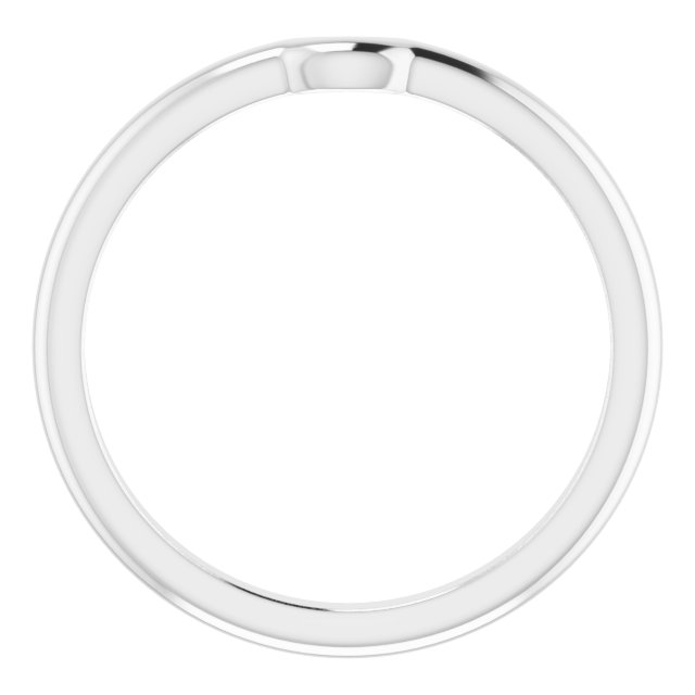 14K White Matching Band