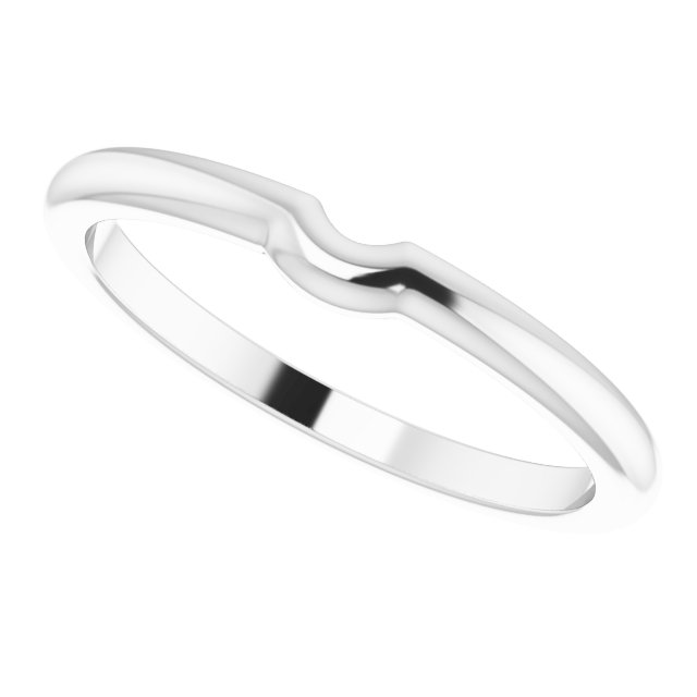 14K White Matching Band