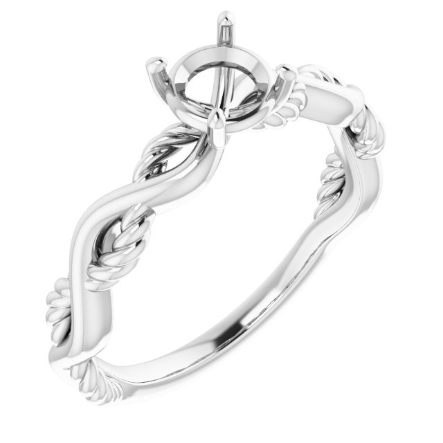 Solitaire Infinity-Inspired Engagement Ring