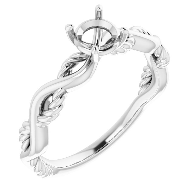 Solitaire Infinity-Inspired Engagement Ring