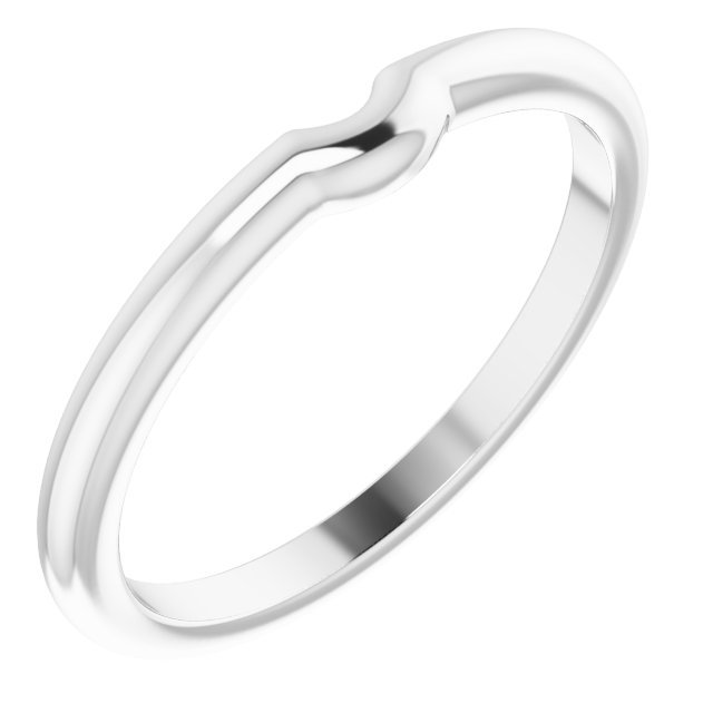 14K White Matching Band