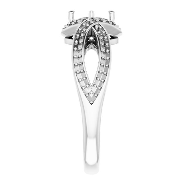 Natural Sky Blue Topaz & 1/3 CTW Natural Diamond Ring view 4