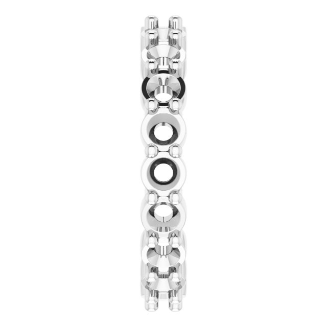 14K White 1 3/4 CTW Natural Diamond Eternity Band Size 6-4