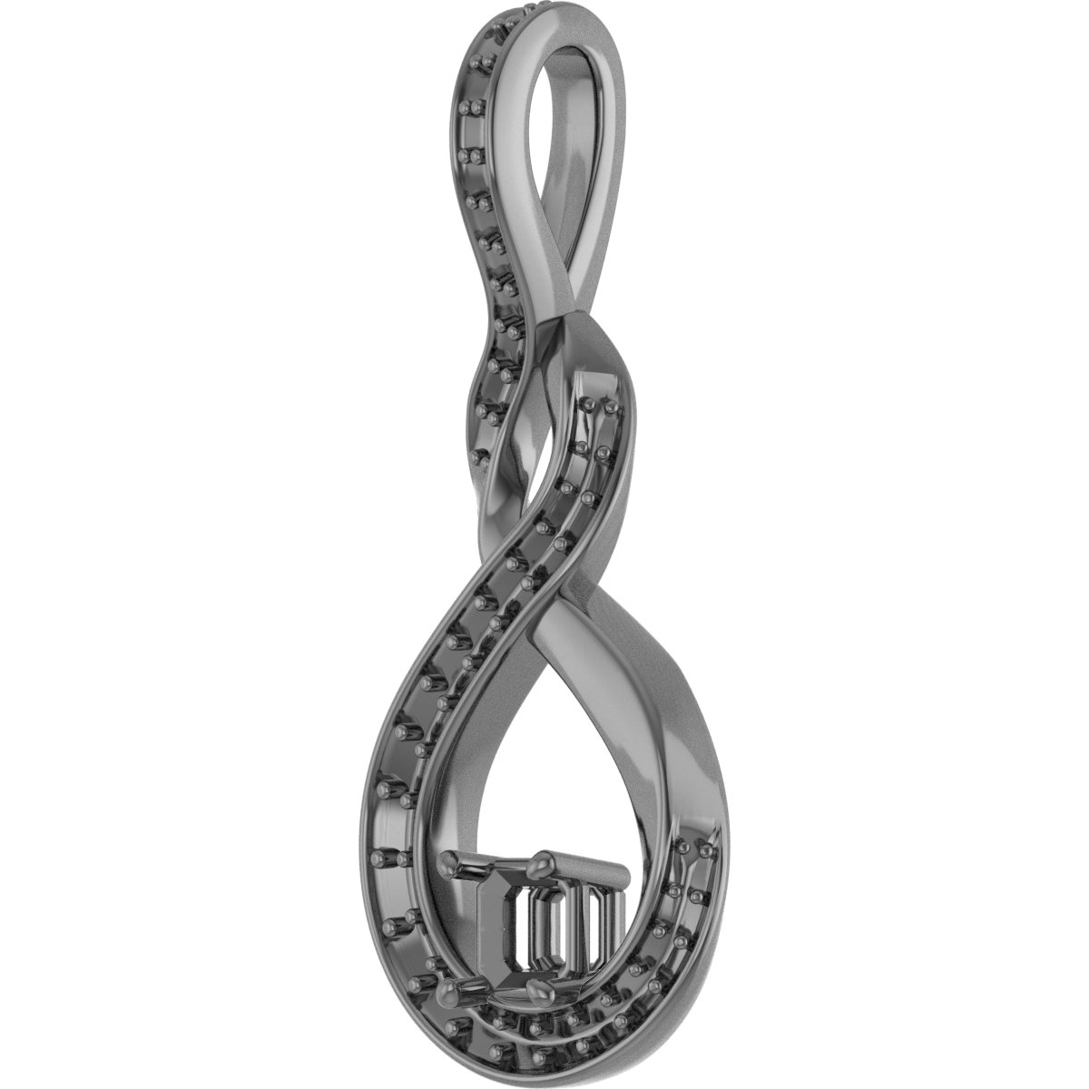 3/8 CTW Lab-Grown Diamond Pendant view 2