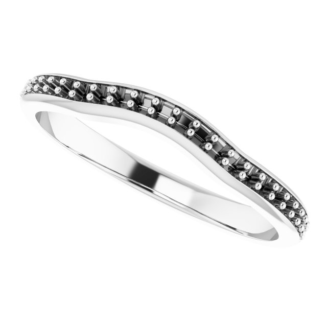 Band Mounting for 5x5 mm Heart Ring view 5