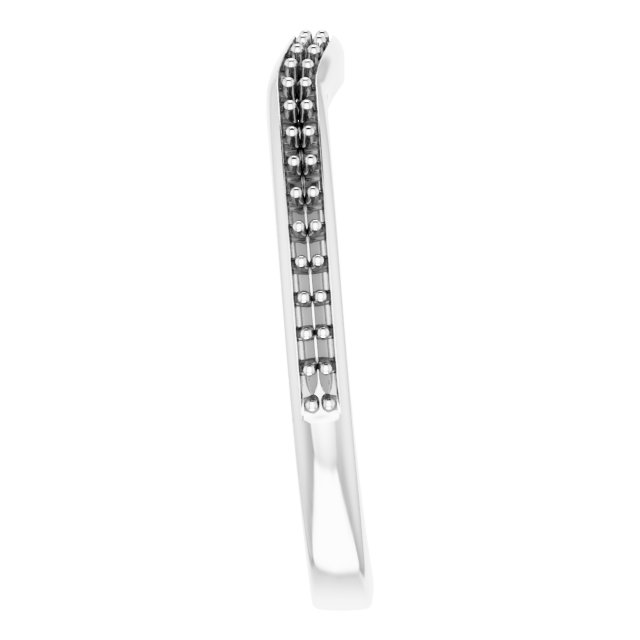 Band Mounting for 5x5 mm Heart Ring view 4