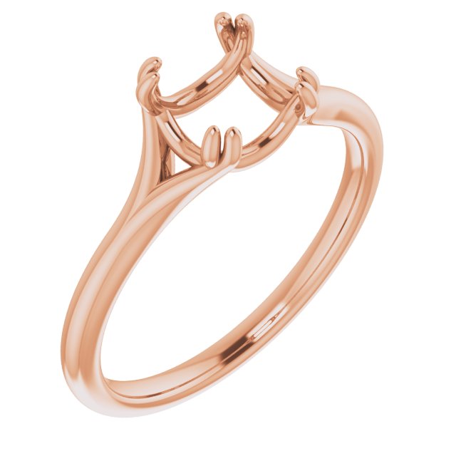 Twin-Prong Solitaire Engagement Ring
