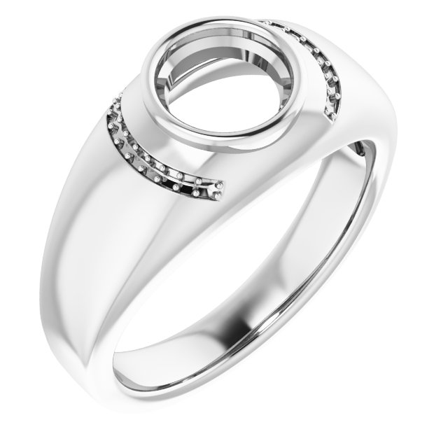 Accented Bezel-Set Ring