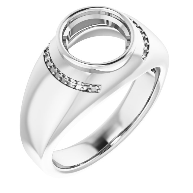 Accented Bezel-Set Ring