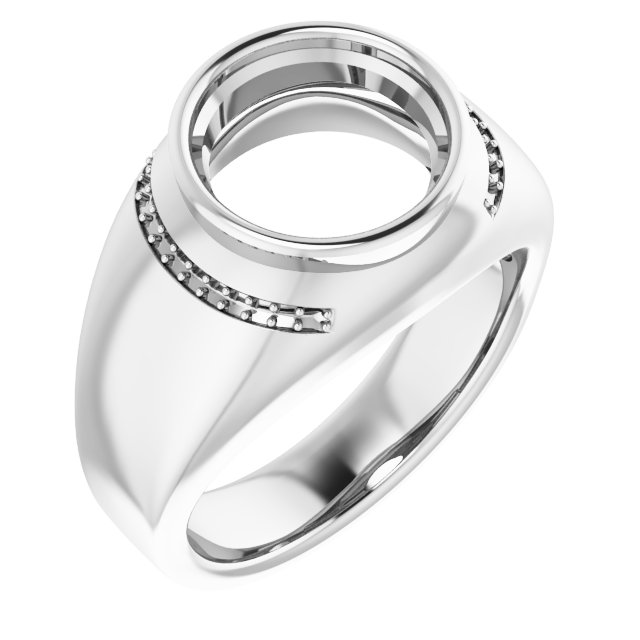 Accented Bezel-Set Ring