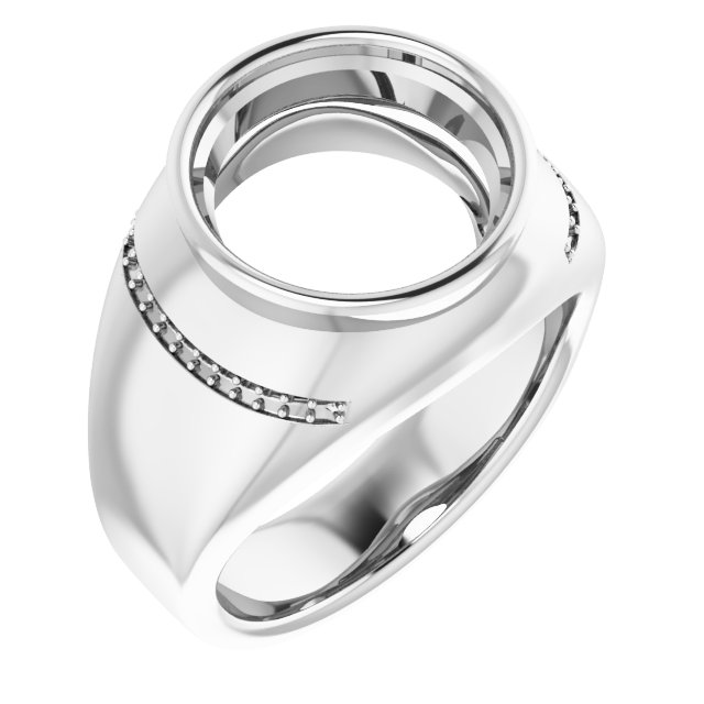 Accented Bezel-Set Ring