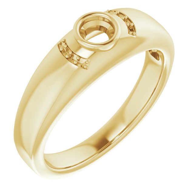 Accented Bezel-Set Ring