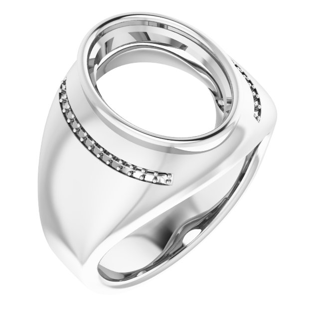 Accented Bezel-Set Ring