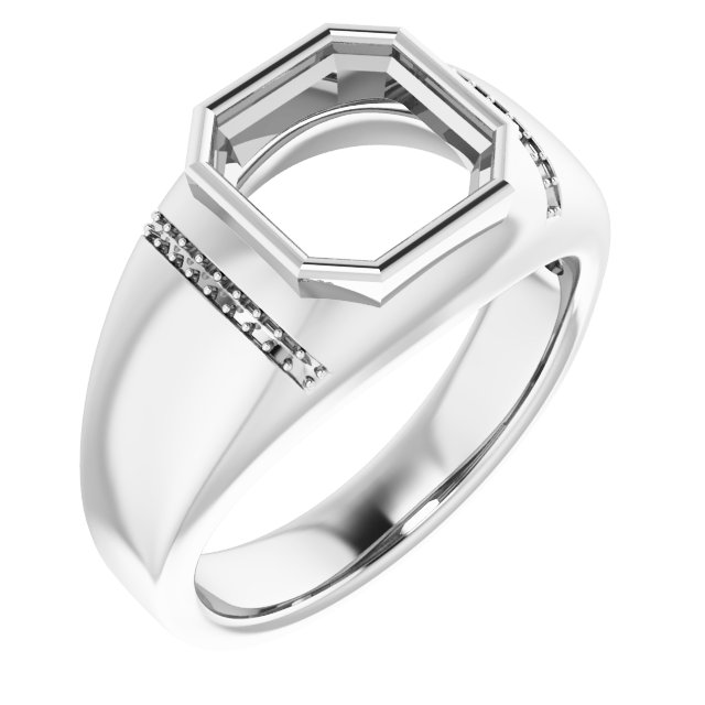 Accented Bezel-Set Ring