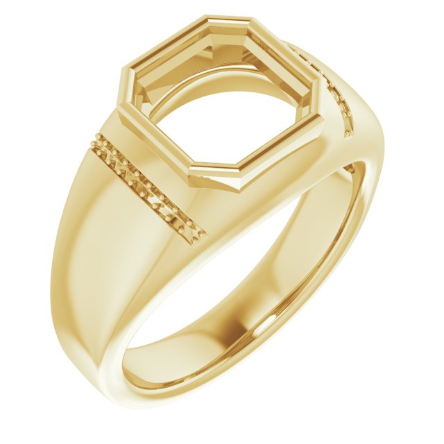 Accented Bezel-Set Ring