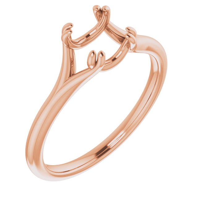 Twin-Prong Solitaire Engagement Ring