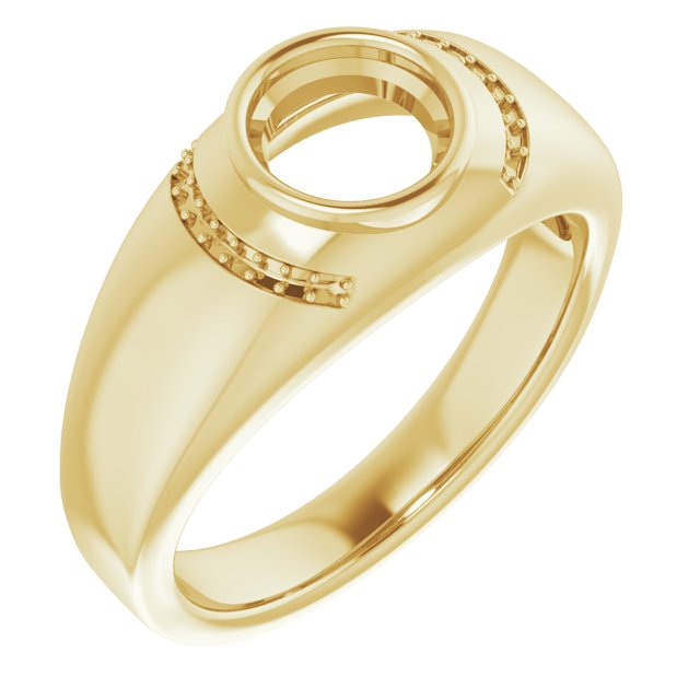 Accented Bezel-Set Ring