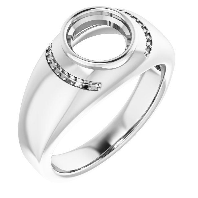 Accented Bezel-Set Ring