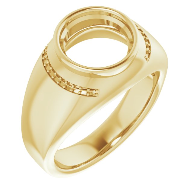Accented Bezel-Set Ring
